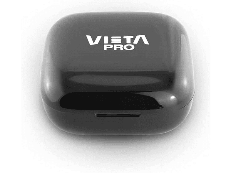 Auriculares inalámbricos - Vieta Pro Fit, 20 h, BT 5.0, IPX4, Touch control, Negro + Estuche de carga