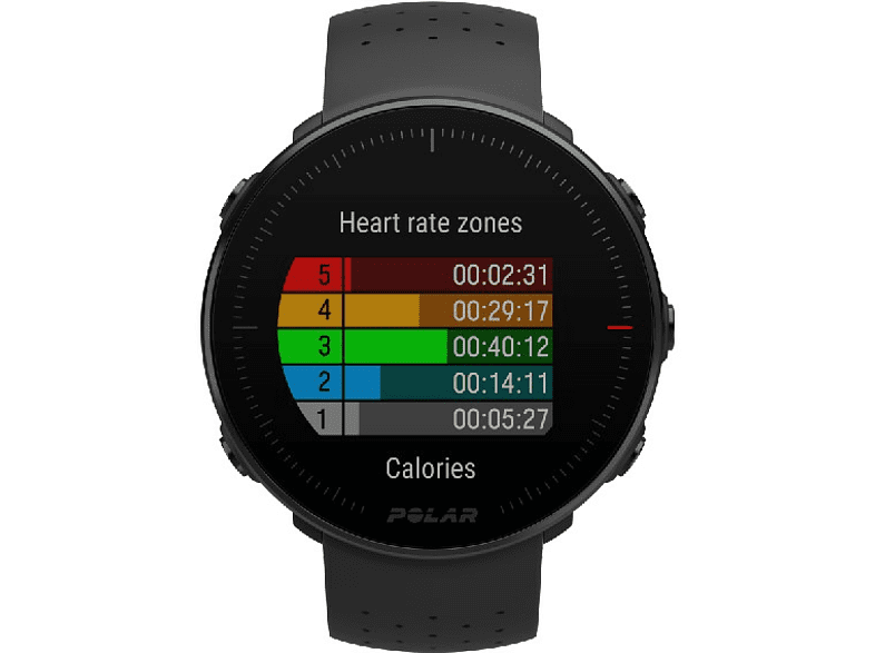Reloj deportivo - Polar Vantage M, Negro, 1.2'', GPS, GLONASS, Frecuencia cardíaca, WR30, M/L