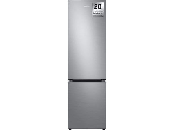 Frigorífico combi -  Samsung SMART AI RB38C605DS9/EF, All Around Cooling, 200 cm, 390l, No Frost, WiFi, Inox