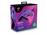Mando - PDP XX RWCPFL, Xbox Series X - Rematch Wired Controller Purple Fade Licenciado, Morado