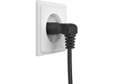 Cable alimentación europeo - Hama 00223282, Enchufe de 2 clavijas, Conector CA C7, 1,5m, Protección contra dobleces, Universal, Negro