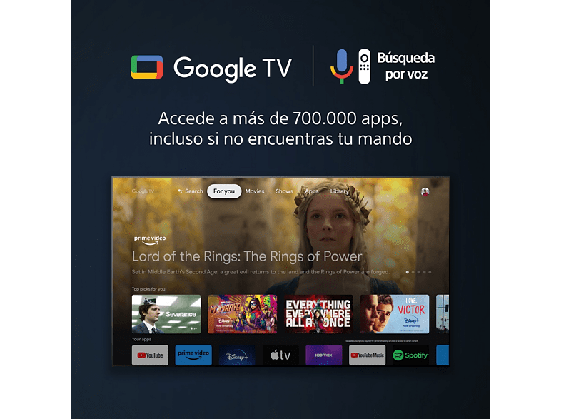 TV LED 43 - Sony BRAVIA 43X75WL, 4K HDR, Smart TV (Google TV), Google Assistant, Alexa, Siri, Bluetooth, Chromecast, Eco, BRAVIA Core, Marco Fino