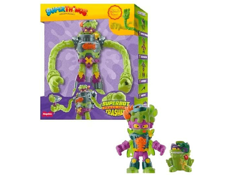 Figura - Sherwood SuperThings Superbot Power Arms Trasher, Multicolor