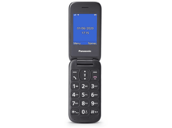 Móvil - Panasonic KX-TU400, 2.4", Cámara, Llamada de Emergencia, Gris