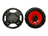 Altavoz coche - Belson BSS-625FB, 17 cm, 2 vías, 120W, Negro y rojo