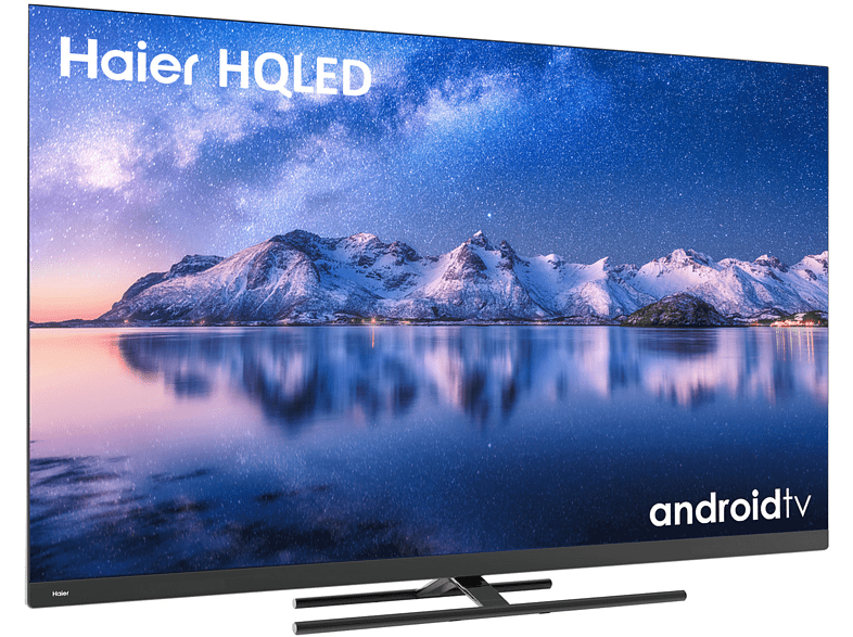 TV LED 55- Haier S8 Series H55S800UG, Smart TV (Android TV 11), UHD 4K, Dolby Atmos-Vision, Altavoces Frontales, Control por Voz, Dbx-tv®, Negro