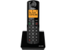 Teléfono - Alcatel S280 Single, Inalámbrico, Bloqueo de llamadas, Agenda para 50 contactos, Manos libres, Negro