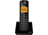 Teléfono - Alcatel S280 Single, Inalámbrico, Bloqueo de llamadas, Agenda para 50 contactos, Manos libres, Negro