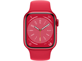 Apple Watch S8 (2022), GPS, 41 mm, Caja de aluminio, Vidrio delantero Ion-X, Correa deportiva PRODUCT(RED)