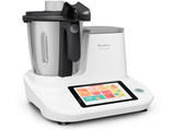 Robot de cocina - Moulinex Click &Cook HF5061, 1400 W, 3.6 l, 32 Funciones, 10 Programas, Báscula, Blanco