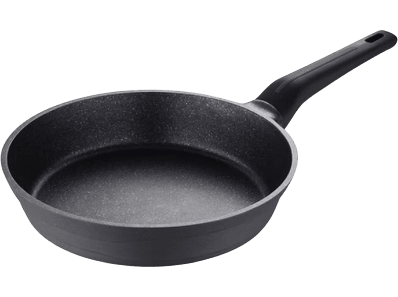 Sartén - San Ignacio SG-6371, 24 cm, Aluminio, Con mango, Negro