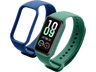 Correa - CellularLine KITBAND3XIAORESMR2, Kit 2 correas, Para Xiaomi Redmi Smart Band 2, Silicona, Azul / Verde