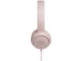 Auriculares de botón - JBL Tune 500, Pure Bass Sound, Micrófono, Plegables, Rosa