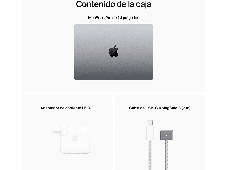 Apple MacBook Pro (2023), 14.2  Liquid Retina XDR, Chip M2 Max, 32 GB, SSD de 1TB, macOS, Cámara FaceTime HD a 1080p, Gris espacial