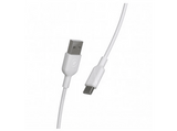 Cable USB - Muvit MCUSC0004, USB-A, USB-C, Universal, 3m, Blanco