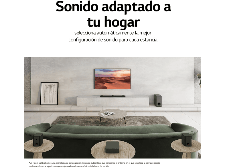 Barra de sonido - LG S80QR, Bluetooth, Inalámbrico, 620 W, Plateado Acero Oscuro
