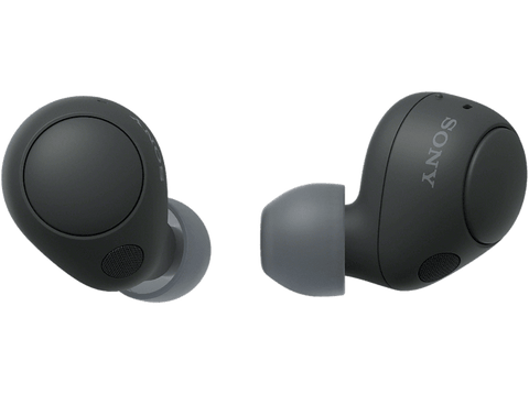Auriculares True Wireless - Sony WFC700N, Cancelación de ruido (Noise cancelling), Estuche carga, Bluetooth, Google Assistant, Alexa, Siri, 20h, Negro