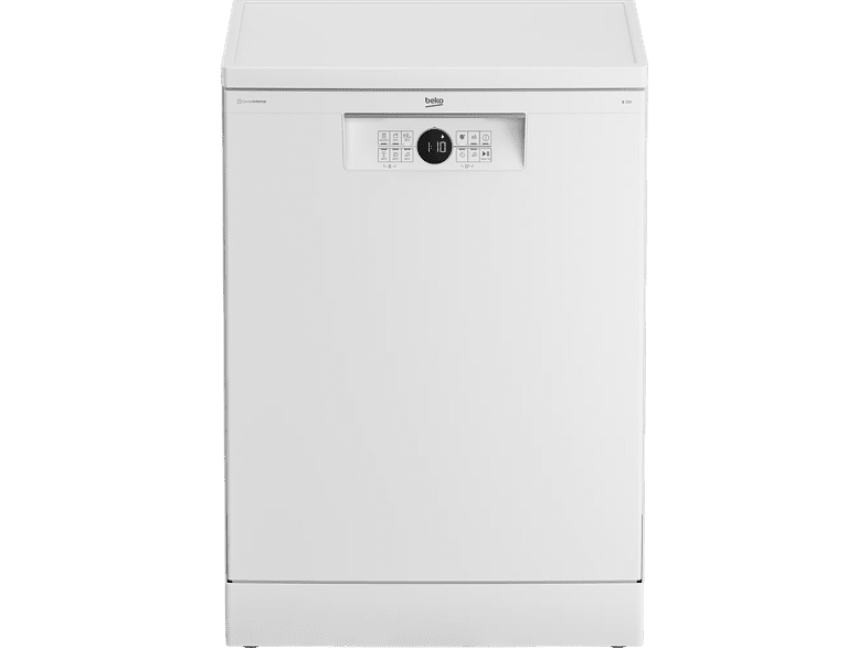 Lavavajillas - Beko BDFN26430WC, Independiente, 6 programas, 60 cm, 44 dB (A), Ventilación activa, Blanco