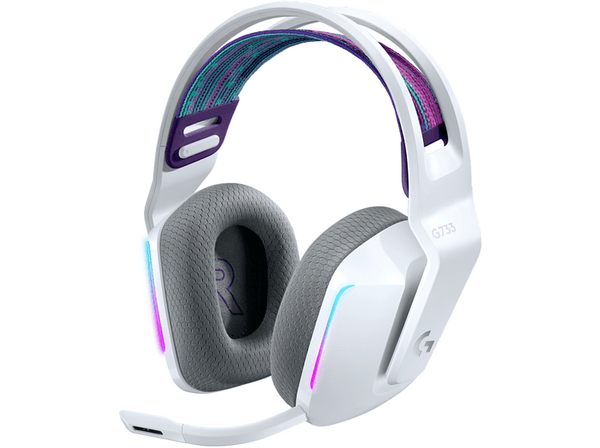 Auriculares gaming - Logitech G733, Inalambricos, Blanco