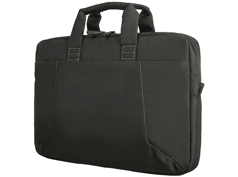 Maletín para portátil - ISY INB-1561-1, Portátil de hasta 15.6 , 100% Poliéster, Negro