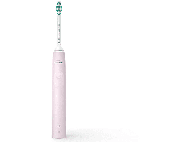 Cepillo eléctrico - Philips HX3675/15 3100 series, Tecnología BrushSync, Recargables, 2 unidades, Negro y Rosa