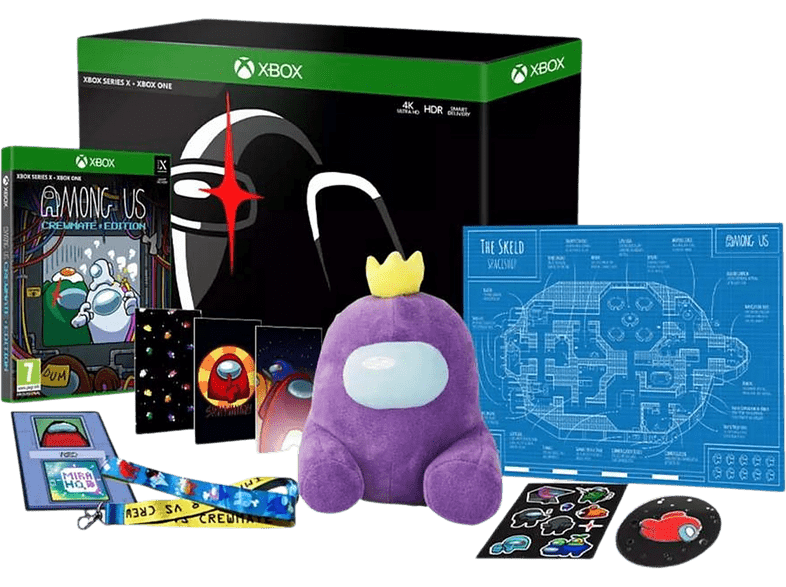 Xbox One & Xbox Series X Among Us Impostor Edition + Peluche + Caja lenticular + Tarjeta de acceso + Códigos de fondos pantalla + Cinta + Pegatinas