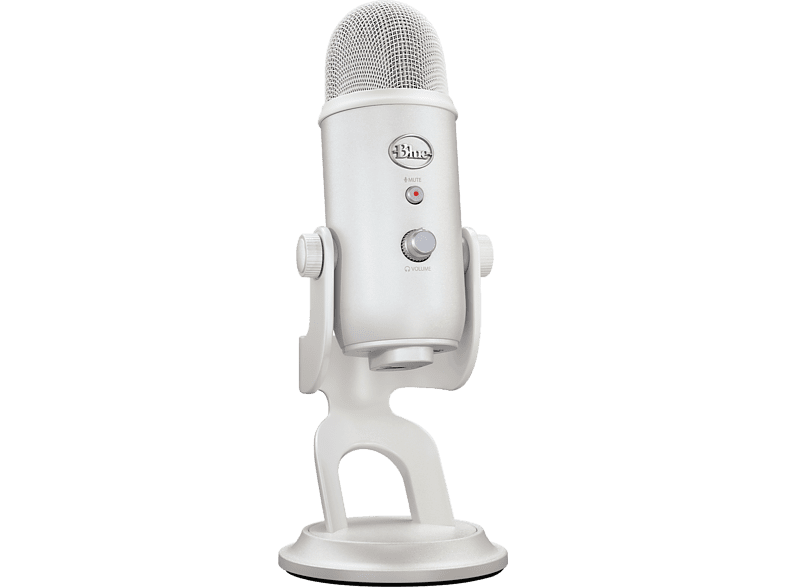 Micrófono - Blue Yeti Premium Aurora Collection, USB, Blue VO!CE, PC/PlayStation, Blanco