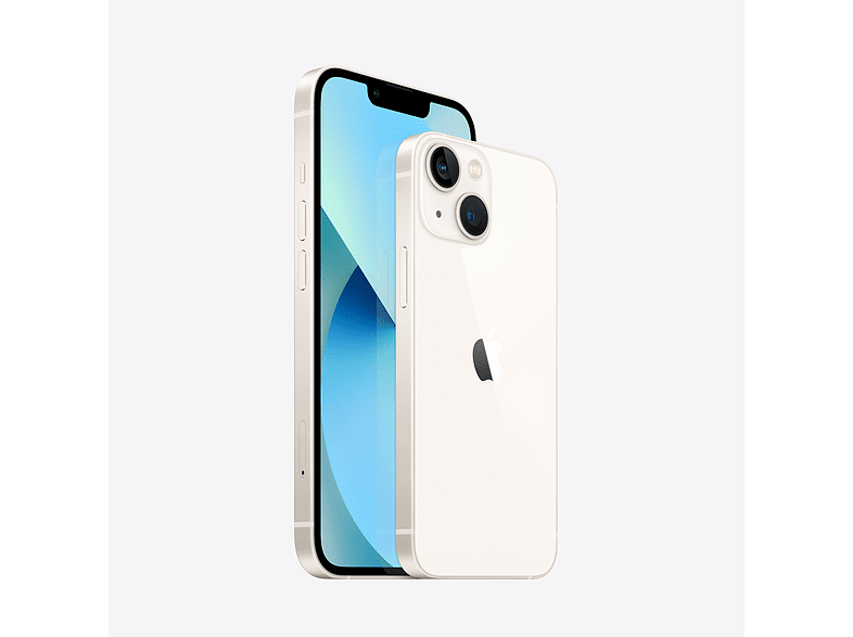 Apple iPhone 13, Blanco estrella, 256 GB, 5G, 6.1 OLED Super Retina XDR, Chip A15 Bionic, iOS