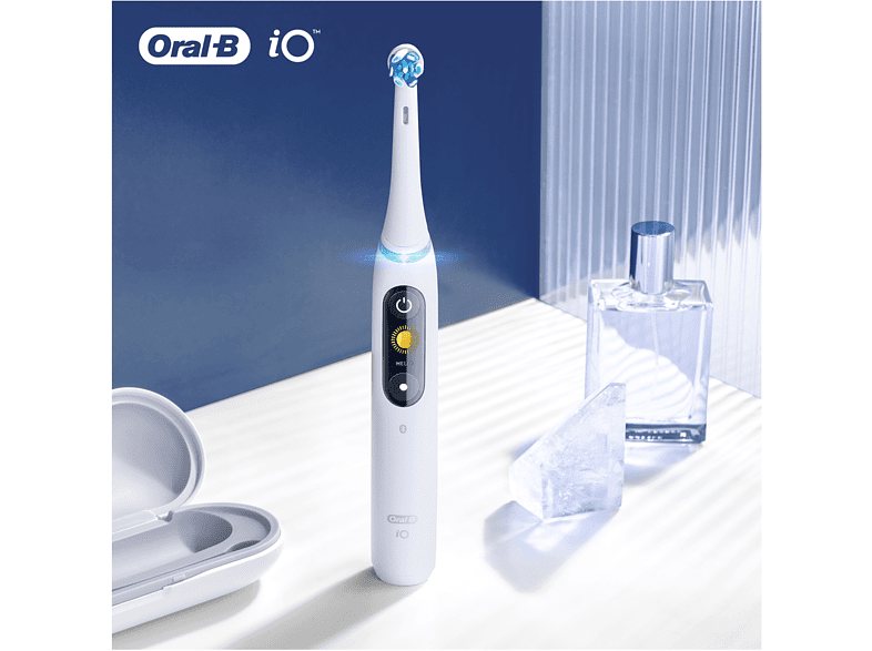 Recambio para cepillo dental - Oral-B iO Ultimate Clean, 4 cabezales, Blanco