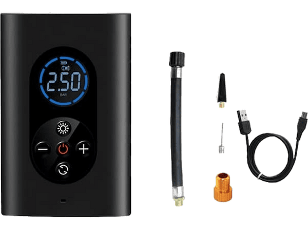 Inflador - Beetle Air Pump 2, Aluminio, Power bank, Negro