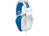 Auriculares gaming - Logitech G335, Con cable, 36 Ohms, 87.5dB SPL/mW, Micrófono integrado, Jack 3.5mm, Blanco