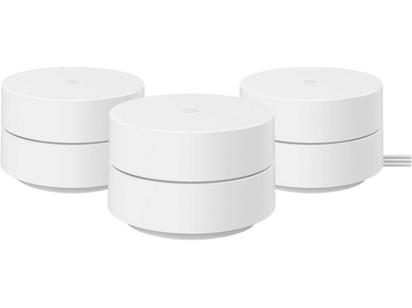 Router inalámbrico - Google WiFi Mesh (2021), Bluetooth, 1.2 Gbps, AC1200, 15W, 3 unidades, Snow
