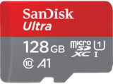Tarjeta Micro SDXC - SanDisk Ultra, Imaging, 128 GB, 140 MB/s, UHS-I, U1, C10, A1, Adaptador SD, Multicolor