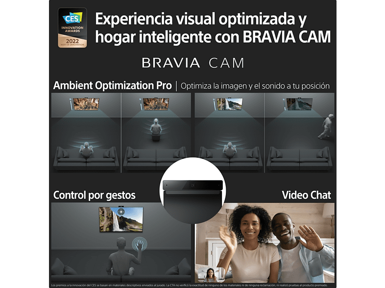 TV QD-OLED 55 - Sony Master Series BRAVIA XR 55A95K, 4K HDR 120, HDMI 2.1 Perfecto para PS5, Smart TV (Google TV), Bravia CAM, Dolby Vision, Atmos