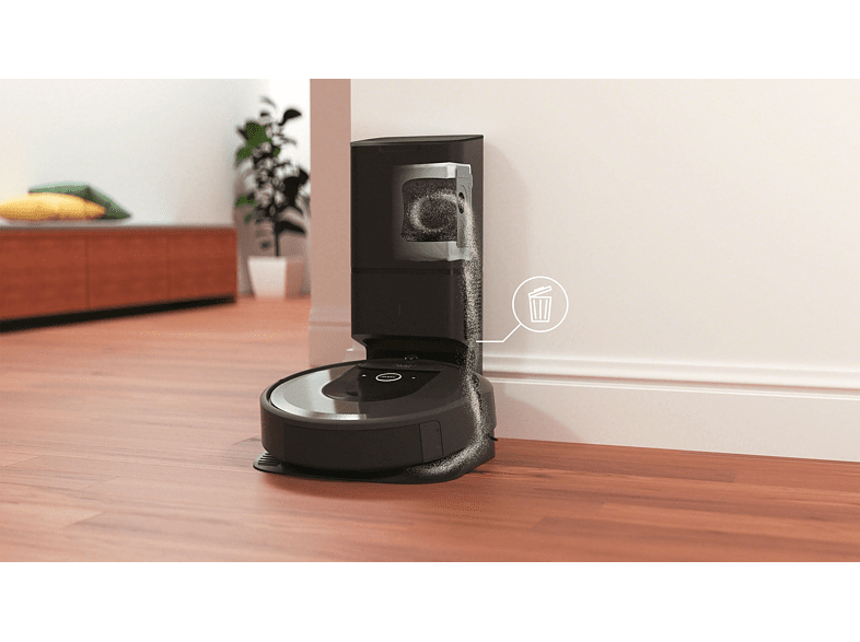 Robot aspirador - iRobot Roomba Combo i8+ Aspirador y friegasuelos 2 en 1, 750W, 0.4 l, 75 Min, 68db(A), Negro