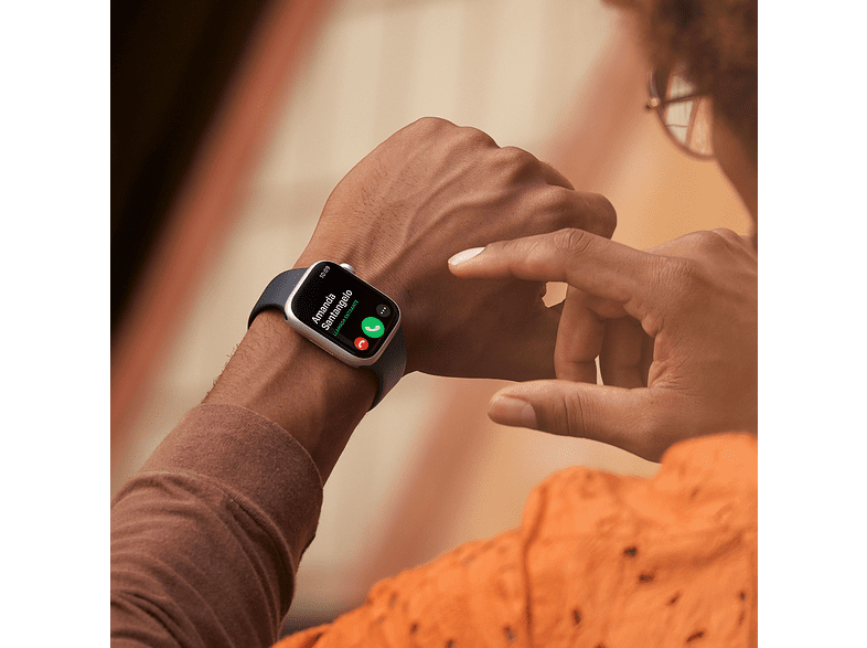 Apple Watch S8 (2022), GPS, 41 mm, Caja de aluminio, Vidrio delantero Ion-X, Correa deportiva PRODUCT(RED)