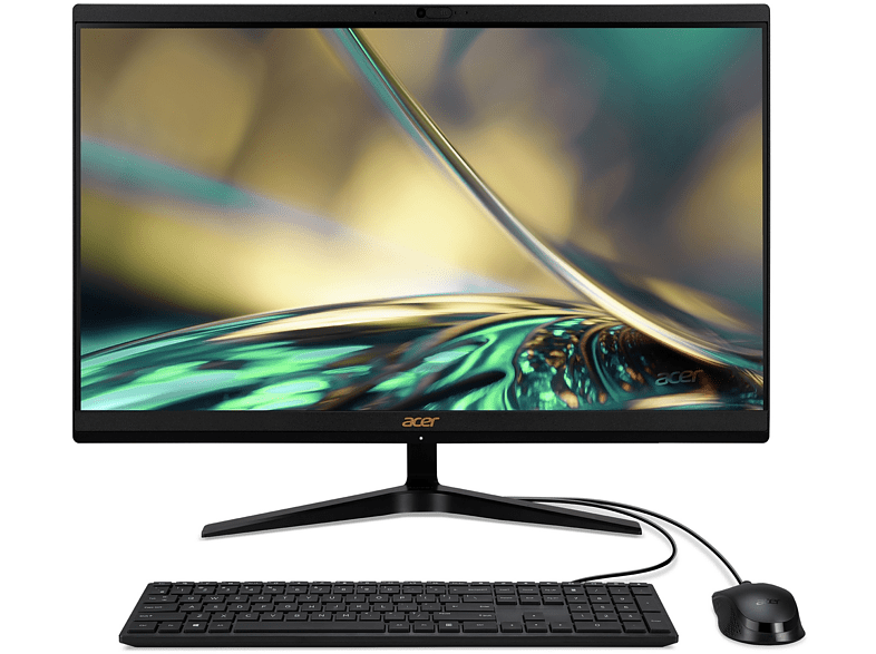 All in one - Acer Aspire C24-1700, 23.8 Full HD, Intel® Core™ i3 1215U, 8GB RAM, 512GB SSD, Iris® Xe Graphics, Sin sistema operativo, Black