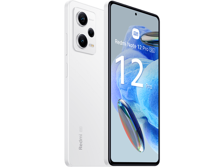 Móvil - Xiaomi Redmi Note 12 Pro 5G, Blanco, 256 GB, 8 GB RAM, 6.67 AMOLED FHD+ 120Hz, MediaTek Dimensity 1080 2,6 Ghz, 5000 mAh, Android