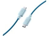 Cable USB - CellularLine  Stylecolor, Conector USB - C to USB-C, 1 m, Azul
