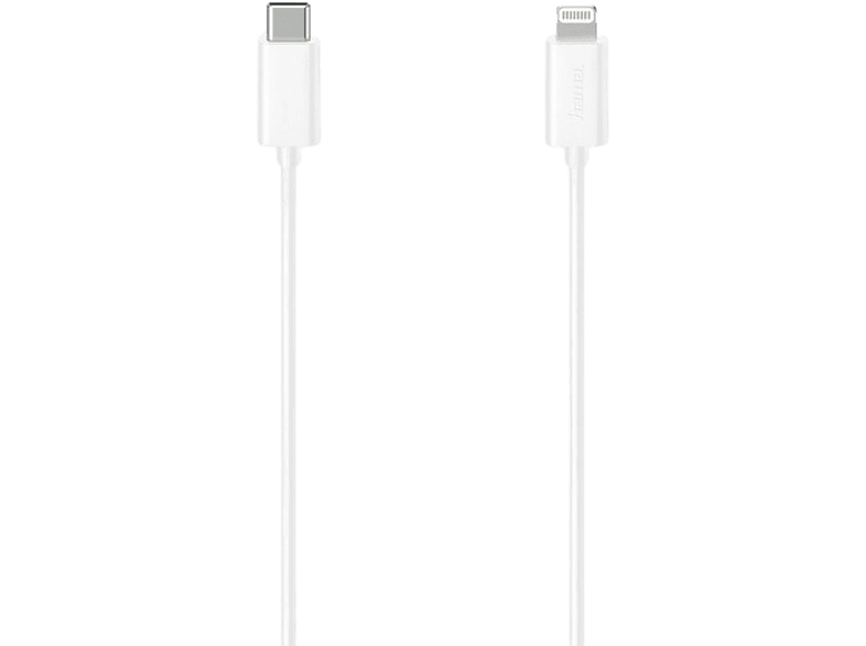 Adaptador - Hama 00200645, De conector Lightning a USB-C, 1.5 m, 480 mbps, Blanco