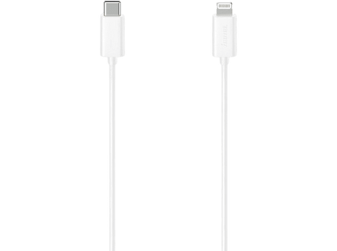 Adaptador - Hama 00200645, De conector Lightning a USB-C, 1.5 m, 480 mbps, Blanco
