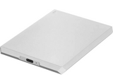 Disco duro 2 TB - LaCie Mobile Drive Moon Silver, Externo, USB-C, USB 3.0, Para Mac y Windows