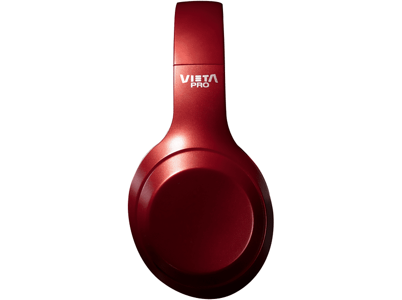 Auriculares inalámbricos - Vieta Pro Silence 2, Dual Pairing, ANC -25dB; 20h, Bluetooth, Rojo