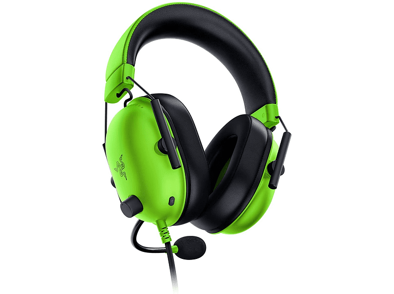 Auriculares gaming - Razer BlackShark V2 X, De diadema, Con cable, Jack 3.5 mm, Sonido 7.1, Micrófono, Verde