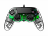 Mando - Nacon, PS4, Compact, Con cable, LED, Verde transparente