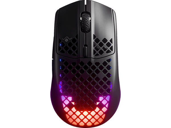 Ratón gaming - Steel Series Aerox 3 Wireless Onyx 2022, Inalámbrico, Resistente agua, Negro