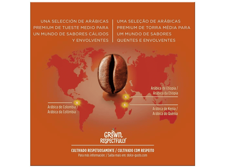 Cápsulas monodosis - Nescafé Dolce Gusto Grande Intenso Premium, 16 cápsulas
