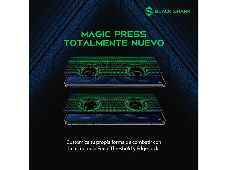 Móvil - Black Shark 4 Pro, Shadow Black, 12 GB RAM, 256 GB, 6.67 AMOLED, Qualcomm Snapdragon 888, 5G, WiFi 6, Android 11