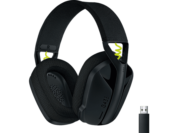Auriculares gaming - Logitech G G435, Inalámbricos, Diadema Bluetooth, 83.1 dB, 18 h, Micrófono, Negro