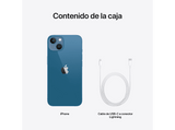 Apple iPhone 13, Azul, 128 GB, 5G, 6.1 OLED Super Retina XDR, Chip A15 Bionic, iOS